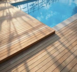 Dalles de terrasse en bois d'Ipé brésilien antidérapantes pour jardin et terrasse, revêtement de sol extérieur résistant aux intempéries - Product Image 6