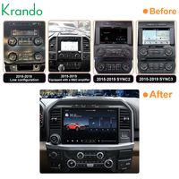 Krando 13-Zoll Android Auto Headunit für Ford F150 Raptor 2015-2019 Autoradio Android-System Kabelloses Apple Carplay 4G Playstore