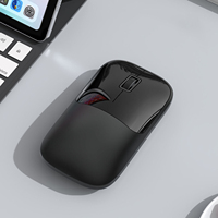 Souris sans fil silencieuse Ranguo avec logo personnalisé, design ergonomique, moderne, portable, emballée dans une boîte en plastique, récepteur USB 2.4G, pour bureau, PC, promotionnelle