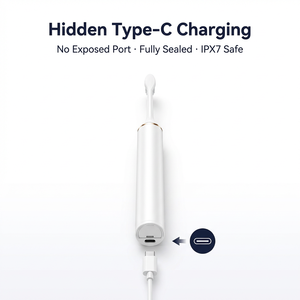 Cepillo de Dientes Eléctrico Sónico <span class=keywords><strong>con</strong></span> Logotipo Personalizado, <span class=keywords><strong>Precio</strong></span> Económico, Resistente al Agua IPX7, Carga Tipo C, <span class=keywords><strong>con</strong></span> 4 Cabezales de Cepillado - Product Image 6