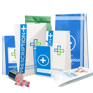 מותאם אישית לסביבה בית מרקחת תרופות תרופות מרשם גלולת שקית נייר אריזה נקי wih - Product Image 6