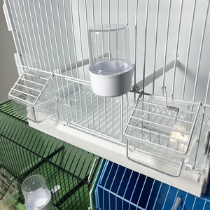 Gabbia Rotonda di Lusso in Bambù da Esposizione 36*17*30cm Nuovo Design per Allevamento Uccelli Pappagalli e Canarini - Product Image 6