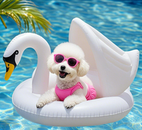 JXANRY Gilet de sauvetage gonflable écologique Jouet de natation pour chien de compagnie pour Teddy Pomeranian Bichon Bulldog Petits chiens Jeu d'eau d'été