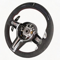 Pour BMW E60 550i F10 F30 E46 E60 F15 F90 F80 G20 G30 M3 M4 M5 Volant sport en cuir et fibre de carbone pour diamètre standard