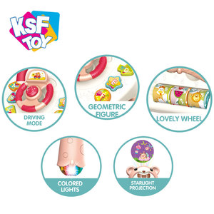 Meilleures ventes KSF, poussette musicale électrique amusante pour l'éducation précoce, trotteur pour bébé en plastique, 0-6 <span class=keywords><strong>mois</strong></span>, unisexe - Product Image 4