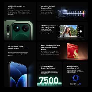 Mới ban đầu Xiaomi 17 Pro Max , 1TB/512TB, 6.9 inch + 2.9 inch7500mah, Xiaomi Mi điện thoại 5g điện thoại thông minh - Product Image 5