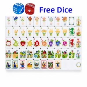 Juego de Fichas de Mahjong Americanas de Lujo, Grabadas, Ecológicas, de Acrílico y Melamina, Modernas, para Juegos Familiares, 4 Jugadores - Product Image 2