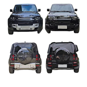 Kit carrosserie onyx noir brillant Warrior 007 modifié pour Land <span class=keywords><strong>Rover</strong></span> Defender 110 – Pare-chocs avant et arrière, jupes latérales, coins – Pièces de modification - Product Image 6