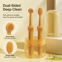 Brosse à dents en silicone souple pour chiens et chats, kit de brosses de nettoyage dentaire pour animaux de compagnie, vente en gros