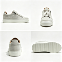 Chaussures basses plates en daim personnalisées avec fermeture éclair pour femmes – Nouveau modèle de marche
