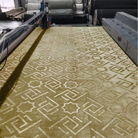 Tapis géométriques doux en gros pour salon, tapis en vison gaufré