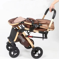 Vente en gros de poussettes de luxe bon marché 3 en 1 poussette de bébé landau de transport enfant pour les nouveaux enfants poussette de voyage