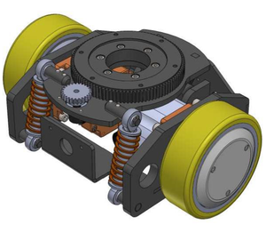 ล้อหุ่นยนต์ AGV 400W 600W ยกของเสียงต่ำอุปกรณ์ยก AGV ความแม่นยำสูงสำหรับยานพาหนะที่มีไกด์อัตโนมัติงานหนัก - Product Image 4