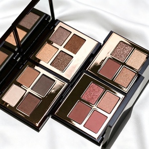Palette de fards à paupières 4 couleurs en <span class=keywords><strong>gros</strong></span> sous marque privée, longue tenue, 5,4g, rose, marron, nude, scintillant, <span class=keywords><strong>maquillage</strong></span> pour les yeux - Product Image 1