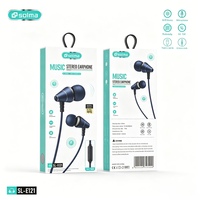 Earbud HiFi Berkabel, Headphone In-Ear, Mikrofon HD untuk Panggilan, Peredam Kebisingan, Driver Dinamis 10mm Universal untuk iPhone Android
