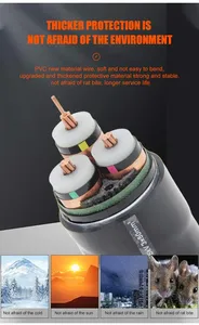 Câble souterrain <span class=keywords><strong>Hta</strong></span> NFC33-226 12/20 (24) Kv à conducteur en cuivre Xkdt-Y 3X1X240 mm² anti-rongeurs/anti-termites (résistant aux rongeurs/termites) - Product Image 4
