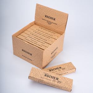 Cônes roulés en gomme arabique naturelle RICHER 78 mm, combustion lente, emballage en carton écologique - Product Image 2