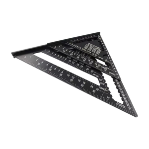 เครื่องมือวัดขนาด7นิ้วไม้บรรทัดสามเหลี่ยมทำจากอะลูมิเนียมอัลลอยปรับแต่งได้ - Product Image 2
