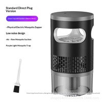 Lampe anti-moustiques électrique portable d'extérieur, piège à insectes silencieux à aspiration vortex et lumière UV pour le camping, le jardin et l'intérieur