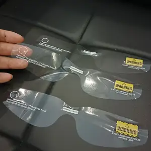 Película electrostática transparente de PVC, adsorbida en la superficie de la lente, película protectora de Impresión avanzada, etiqueta adhesiva