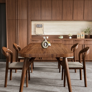 Hiện Đại Thiết Kế Đơn Giản Bắc Âu Tro Thông Bàn Gỗ Rắn Gỗ Hình Chữ Nhật Bàn Ăn Và Ghế Cho Nhà Bar Hoặc Nhà Bếp - Product Image 4