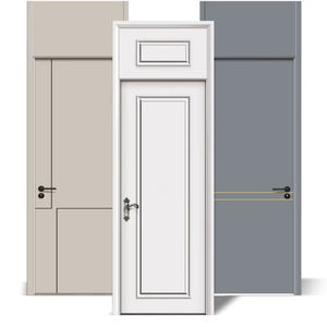 Puerta de <span class=keywords><strong>Entrada</strong></span> para Baño 2026, Moderna, Decorativa, Resistente a la Humedad, Insonorizada, Precolgada, de Madera Sólida <span class=keywords><strong>con</strong></span> Superficie Impermeable - Product Image 4