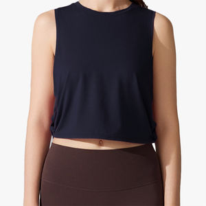 Camiseta Deportiva Holgada para Yoga, de Secado Rápido, Transpirable, de Manga Corta, para Correr, Fitness, sin Mangas - Product Image 1