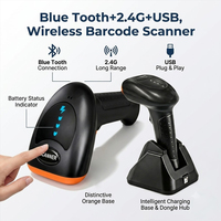 Lecteur de codes-barres sans fil 2-en-1 et 2,4 G SH9030, lecteur de codes QR 1D 2D portable Android pour la logistique des supermarchés
