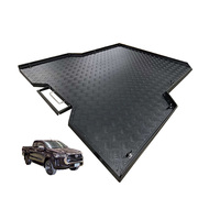 Tapis de protection noir pour benne de camionnette Toyota Hilux Revo 2015-25, pour benne courte de 5 pieds, accessoires modifiés
