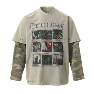 เสื้อยืดแขนยาวผู้ชาย<span class=keywords><strong>ค</strong></span>ุณภาพสูงสั่งทำพิเศษ พิมพ์ลาย<span class=keywords><strong>กราฟ</strong></span>ิกขาดๆ แบบวินเทจลายพราง ซักย้อมสีเอซิด สองชั้น สไตล์สตรีทแวร์ - Product Image 1