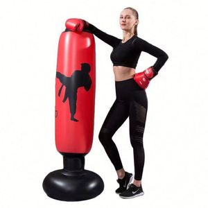 Tour de boxe gonflable verticale sans PVC, sac de frappe autonome pour adultes et enfants - Product Image 3