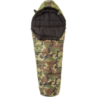 Sac de couchage mummy imperméable et léger en nylon 3 saisons avec rembourrage 90% duvet de canard, couleur camouflage, longueur extra longue pour adultes