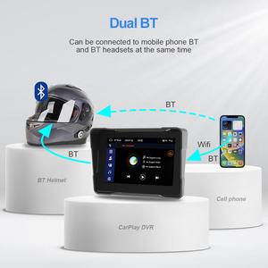 Wasserdichtes Motorrad-Navigationsmonitor-Gerät drahtloses CarPlay Android-Auto-<span class=keywords><strong>Monitor</strong></span> Front-/Rückseite-<span class=keywords><strong>DVR</strong></span>-Bildschirm - Product Image 5