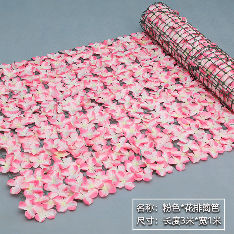 [Fila de flores] Valla rosa