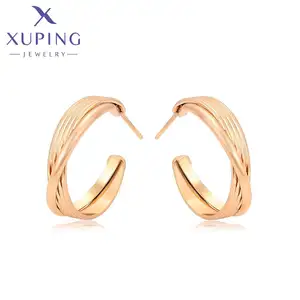 X000876647 XUPING Jewelry Earrings Wholesale Bulk 18K Gold PLated Simple Stud Huggie Earrings Women Luxury