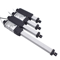 Actionneur linéaire électrique 12V 5lbs à mini-curse de 1 pouce (25mm) avec supports pour armoires et applications robotiques 20N
