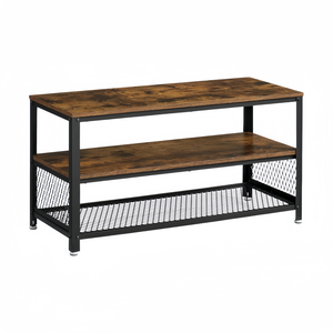 Supporto <span class=keywords><strong>TV</strong></span> per <span class=keywords><strong>TV</strong></span> up 43 pollici robusta Console portaoggetti in metallo piedini regolabili facile montaggio Design industriale mobili da soggiorno - Product Image 1