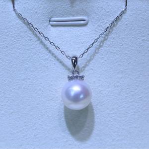 Natural Freshwater Edison <b>Pearl</b> Clover Pendant Strong Light S925 <b>Silver</b> Versatile Clavicle Chain Accessory for Daily <b>Necklace</b> - Product Image 4