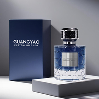 Nouveau flacon de parfum en verre transparent cylindrique creux ondulé de luxe 100 ml avec nouveau couvercle