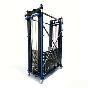 Échafaudage électrique portable, treuil de construction en acier avec câble métallique de 500 kg, levage de 2 m à 10 m - Product Image 6