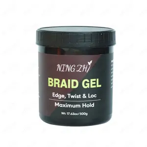 Private Label Wholesale Best Selling Extreme Strong Hold Unisex 17.6 Oz Loc And Braid Gel