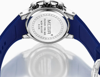 Montres de sport en silicone tendance MEGIR 2106, montres à quartz pour hommes, montre-bracelet avec date automatique, montre électronique multifonctionnelle, logo personnalisé