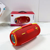 Enceinte portable sans fil Bluetooth P PRO16 Super Bass étanche avec lumière LED colorée, qualité Hi-Fi, woofer extérieur en tissu