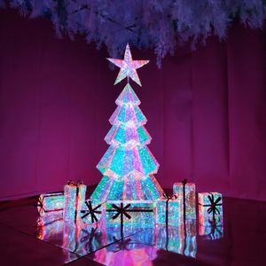 Décoration de Noël lumineuse en forme de cerf coloré à LED pour l'aménagement de scène extérieure dans les centres commerciaux - Product Image 5