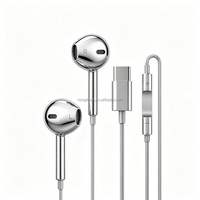 Earbud In-Ear Berkualitas Bagus, Murah, Terlaris, Tipe-C 1.2m, Kabel, Super Bass, Universal, Jack 3.5mm, Handsfree Dinamis