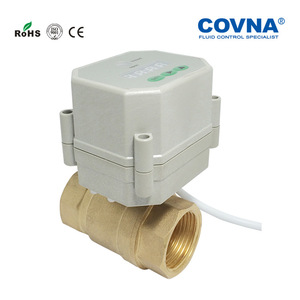 วาล์วบอลไฟฟ้า Covna ขนาด 15-25 มม. แบบเกลียวทองเหลือง พร้อมระบบควบคุมเวลา สำหรับน้ำ น้ำมัน และไอน้ำ - Product Image 1
