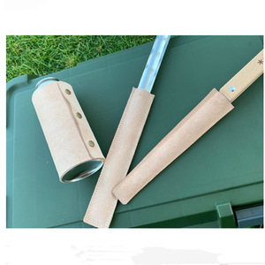 Outdoor <b>camping</b> and barbecue food clip leather sleeve, <b>kitchen</b> stainless steel barbecue clip storage sleeve and organizer bag. - Product Image 5