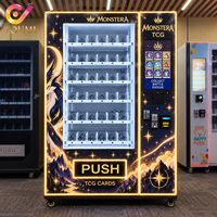 Distributeur automatique de cartes à collectionner TCG avec lecteur de cartes et voies réglables pour les magasins de jeux et la vente au détail