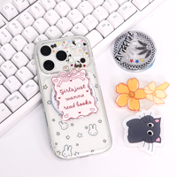 Support de téléphone époxy mobile flexible magnétique en PVC personnalisé et poignée pour la conception de sublimation d'utilisation de bureau de lit