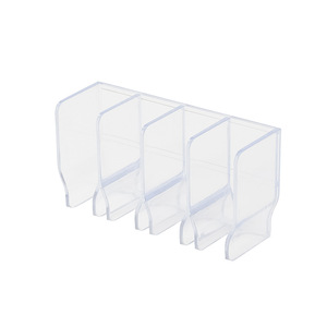 Wall Mounted No Drill Bathroom Storage Rack 4 Layers Transparent White Cosmetic Shelf For Facial Cleanser <b>Toothpaste</b> <b>Holder</b> - Product Image 5
